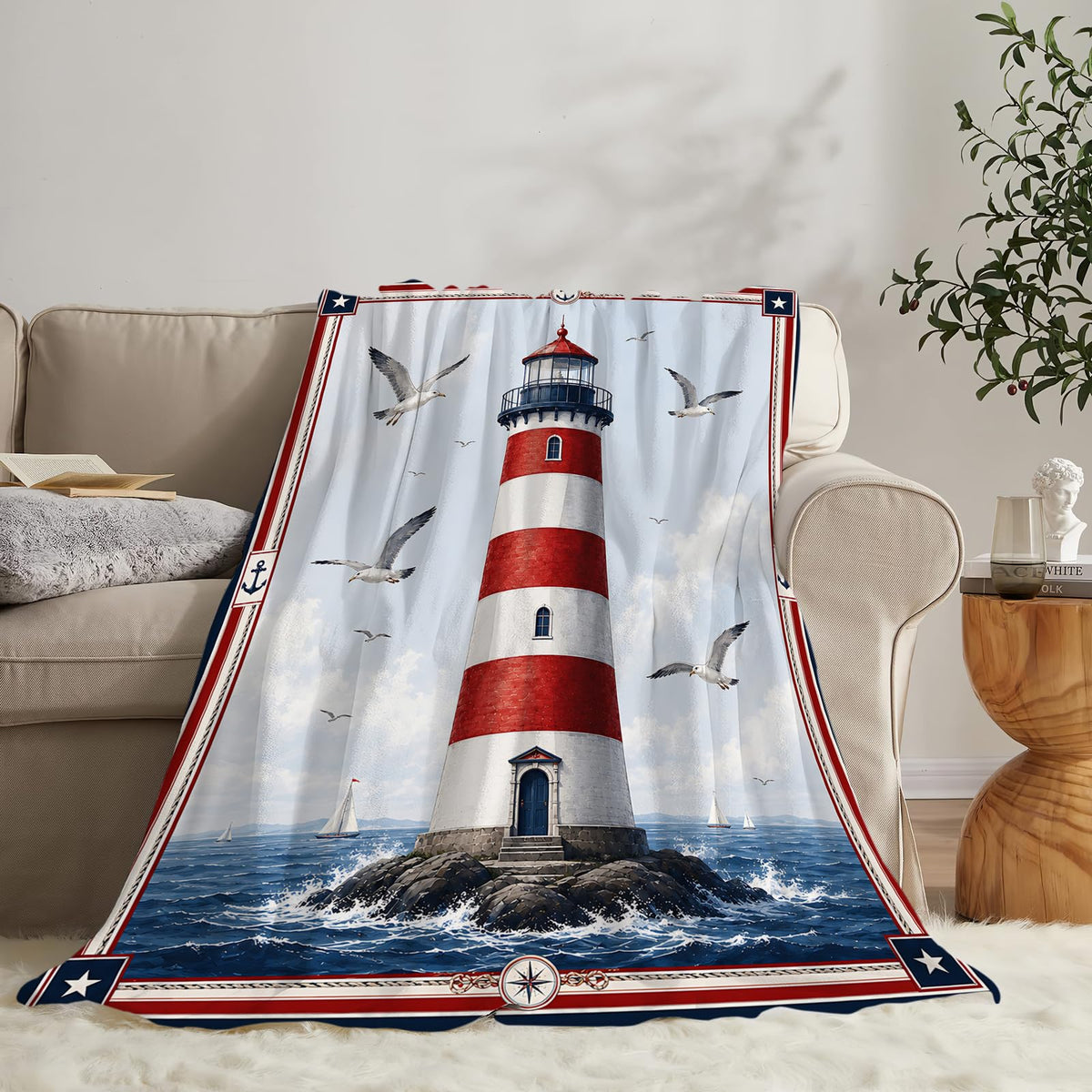 Lighthouse Blanket (60"x80" / Lighthouse)