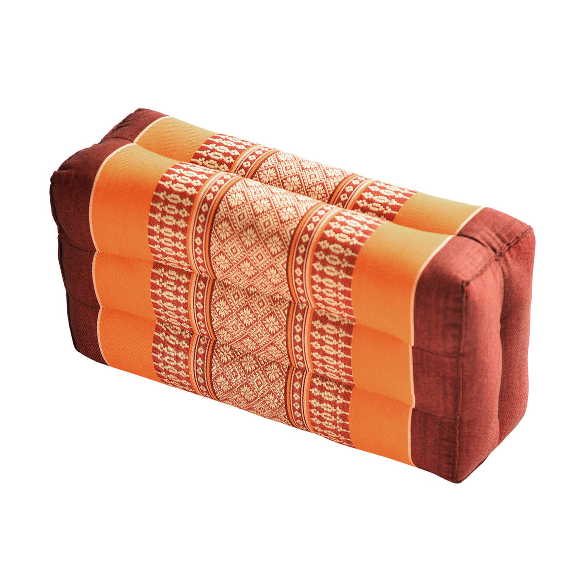 Yoga & Meditation Cushion (Burgundy/Orange)