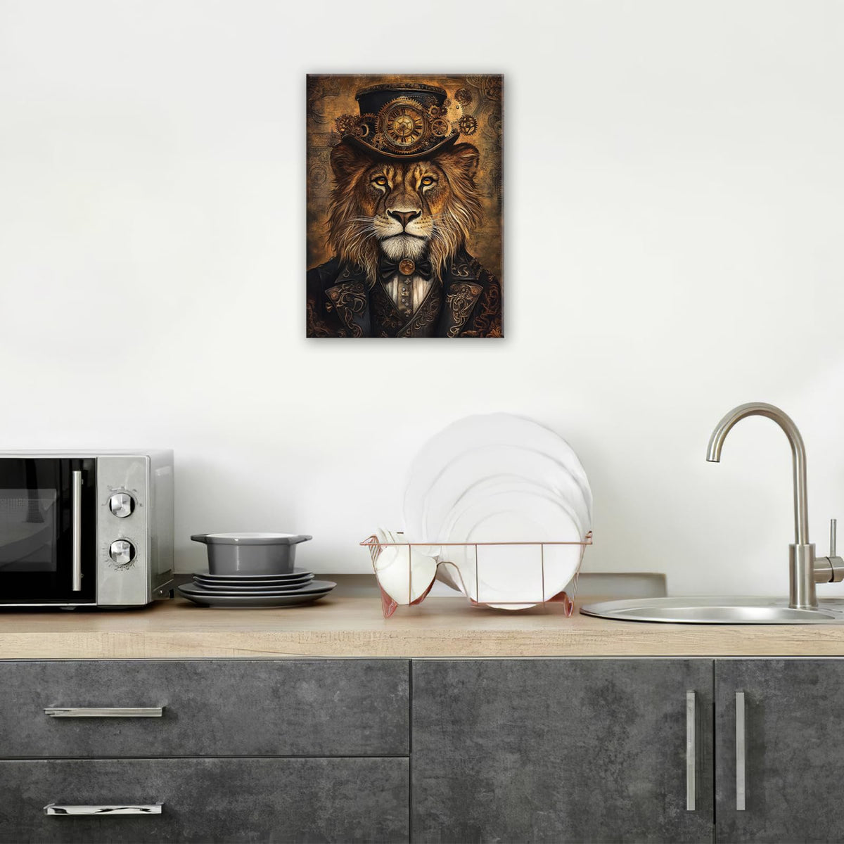 Lion Wall Art (Lion / 20"L x 16"W)