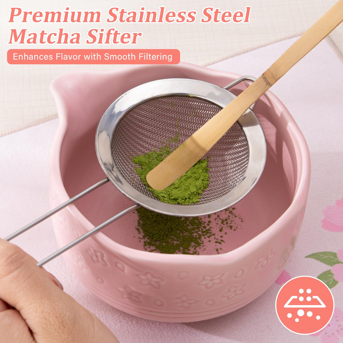 Matcha Whisk Gift Set (Sakura Pink)