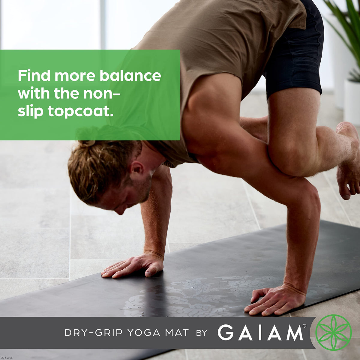 Dry Grip Yoga Mat (Camo (Standard))