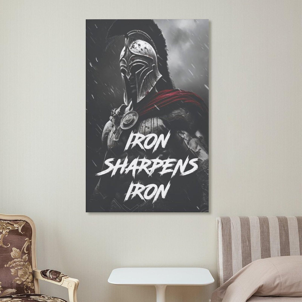 I Am A Spartan Gym Motivation Canvas Printing Wall Art Prints Wall Decor Posters Red Black Obstacle Race Warrior Fitness Industrial Home Gym Garage Office Decor 20x30inch (style-36 / 20x30inch(50x75cm) Unframe)