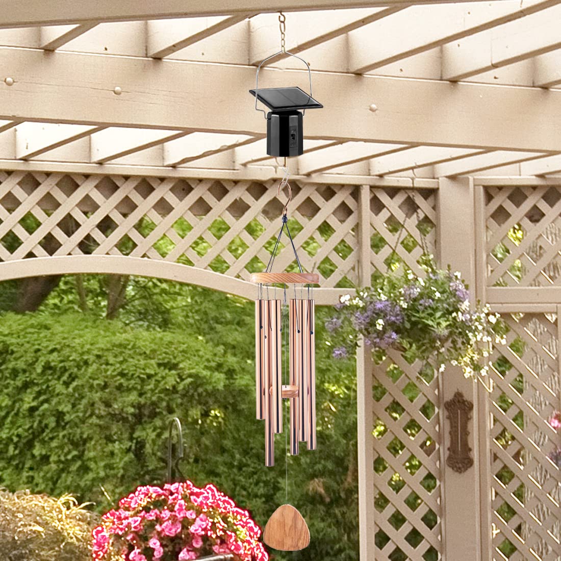 Solar Powered Wind Spinner Motor (Dark Black / Solar Motor)