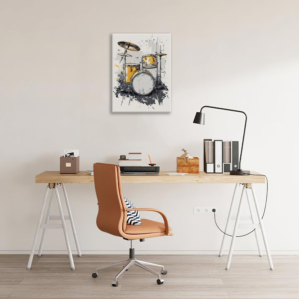 Music Wall Art (24"L x 20"W / Drum)