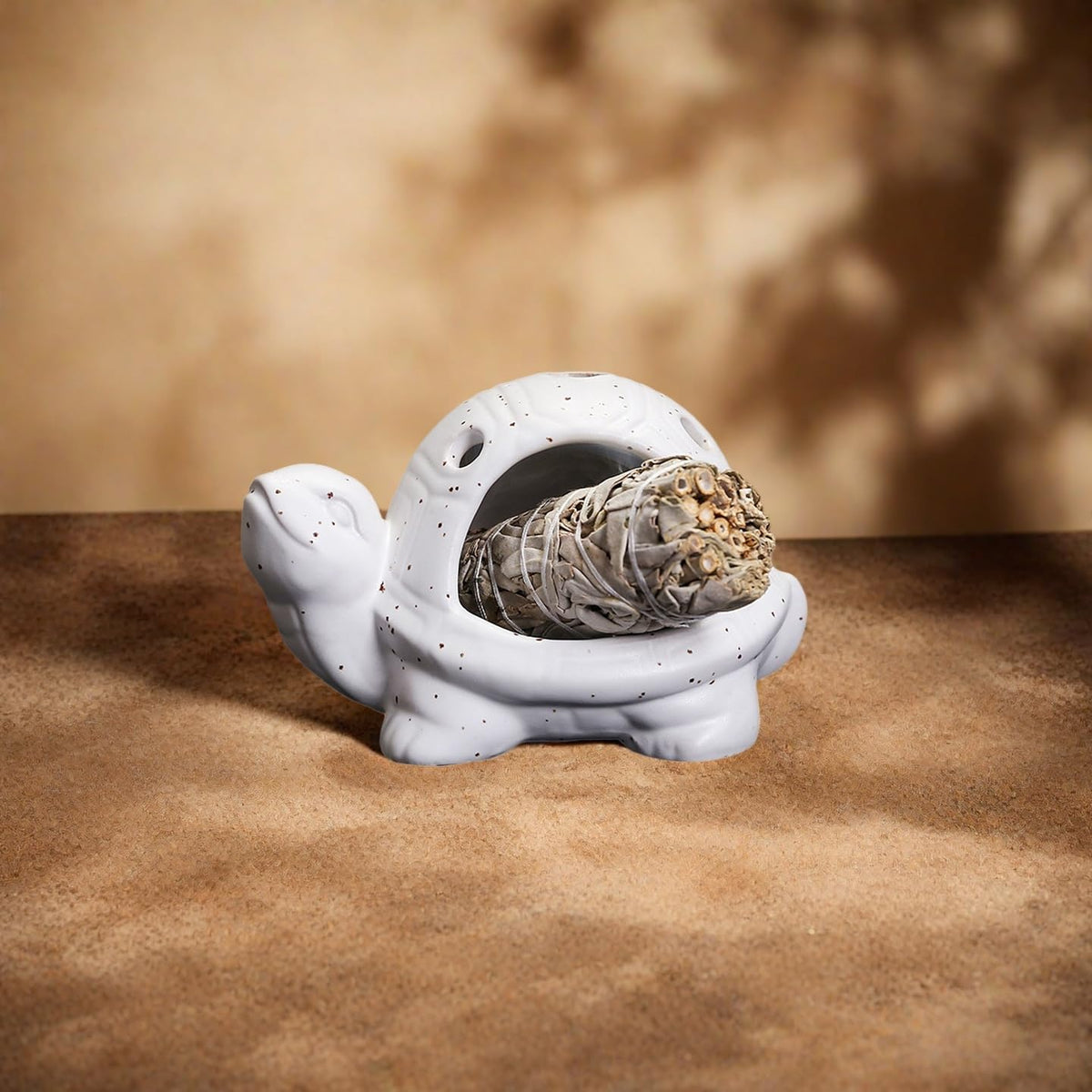 Turtle Palo Santo Holder Ceramic Palo Santo Burner Sage Holder for Burning (D)
