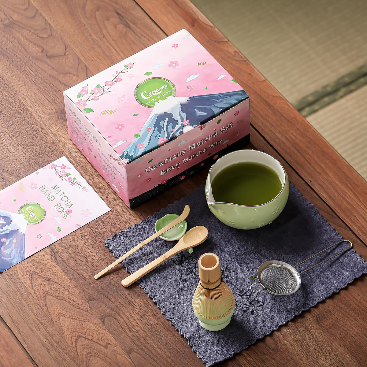 Matcha Whisk Set (Light Green)