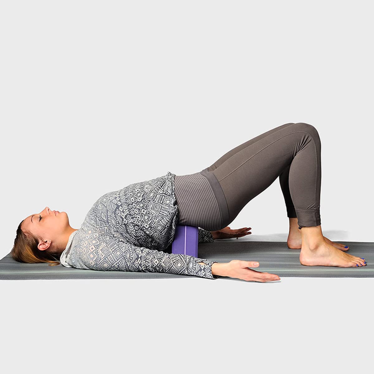 4 in. Foam Yoga Block (Purple)
