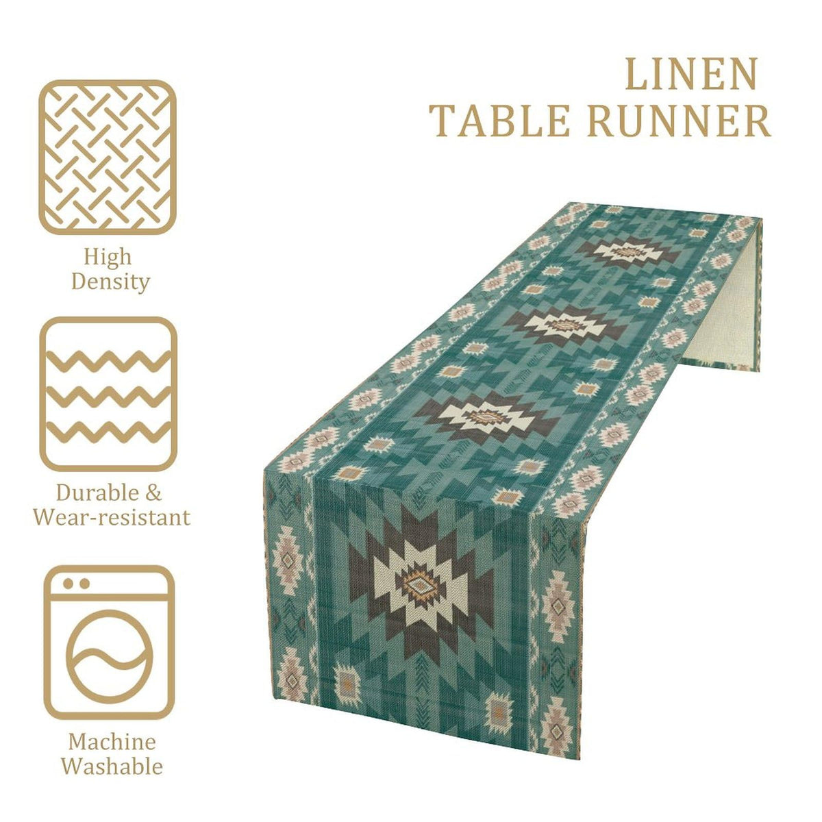 Ethnic Southwestern Table Runner (13x108inch / Aztec 15)