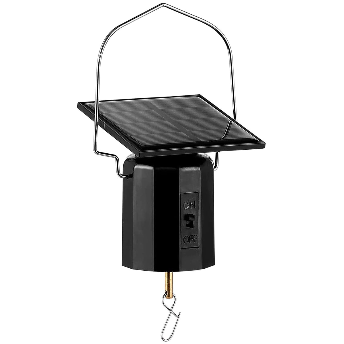Solar Powered Wind Spinner Motor (Dark Black / Solar Motor)