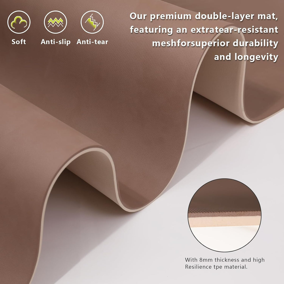 Yoga Mats 80cm Wide 1 (milky coffee)