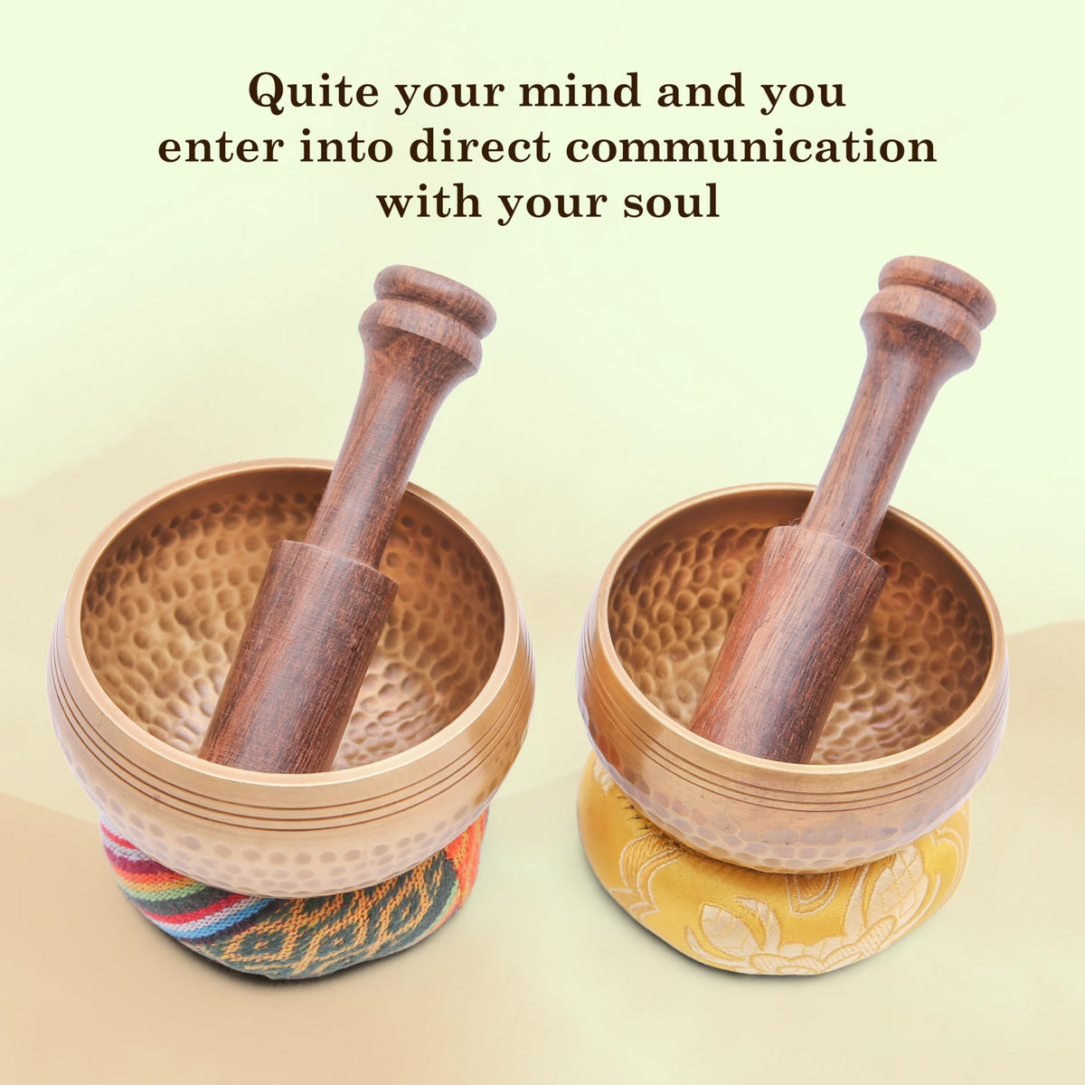 Tibetan Singing Bowl Set (2 Chakra Bowl Set)