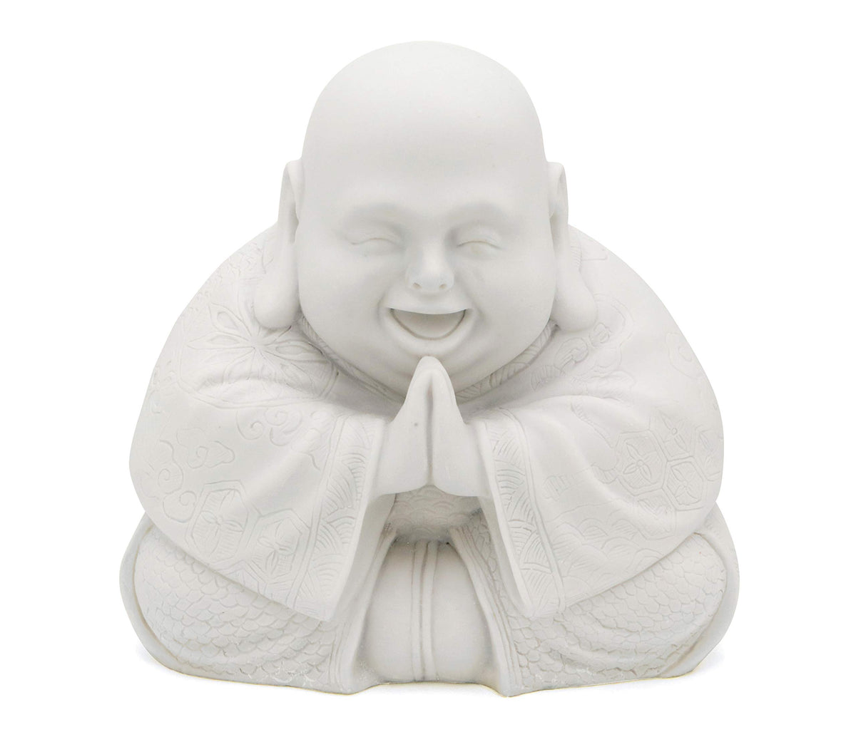 Happy Buddha Statue (White)