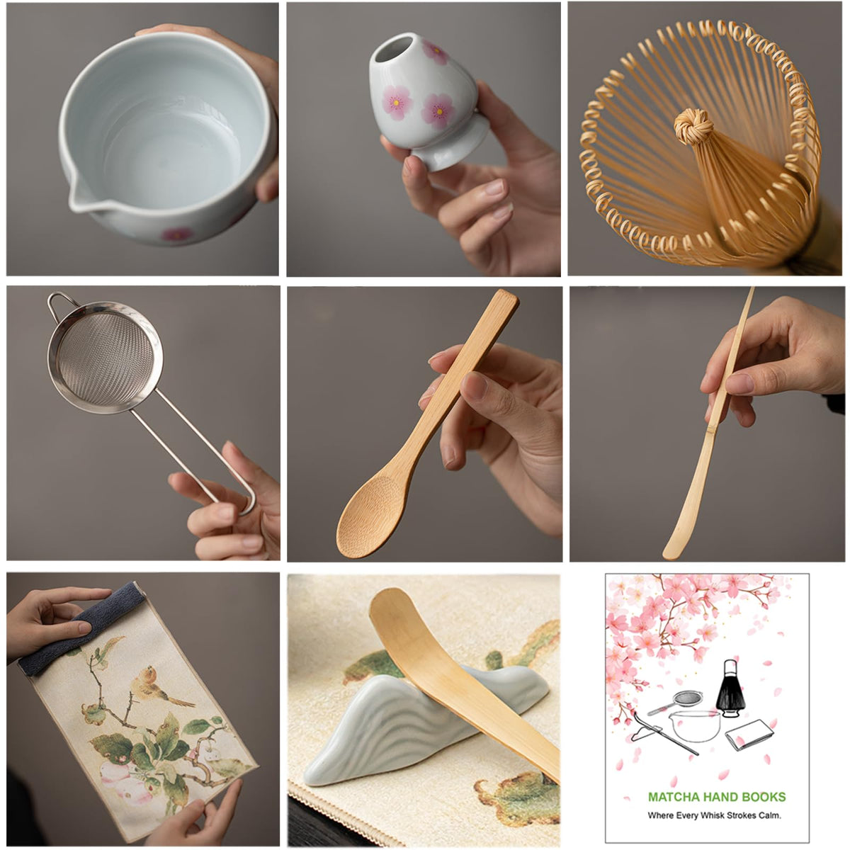 Matcha Whisk Set (Light Blue)