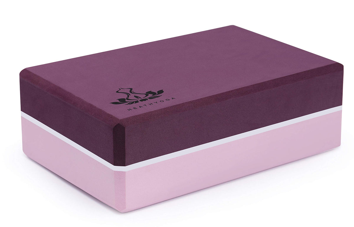 Yoga Blocks 2 Pack with Strap (Purple)