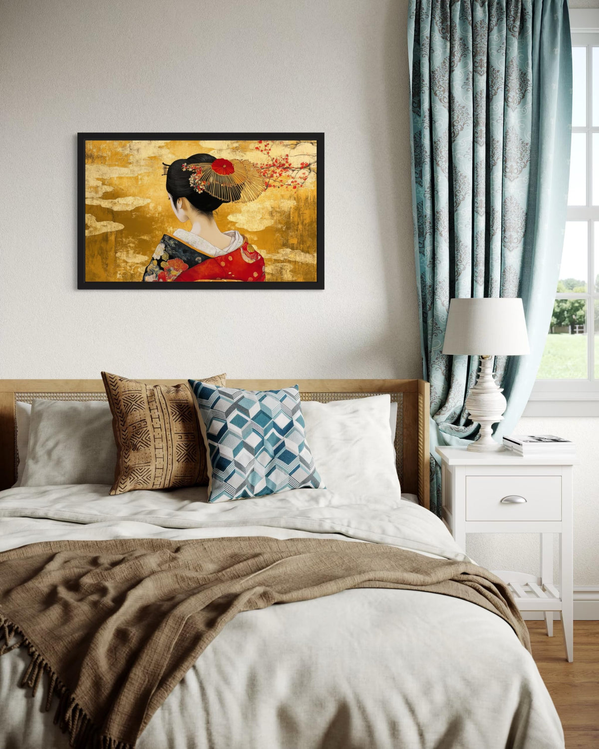 Geisha's Back Unframed Wall Art Print Poster (Geisha's Back / 36"L x 24"W)