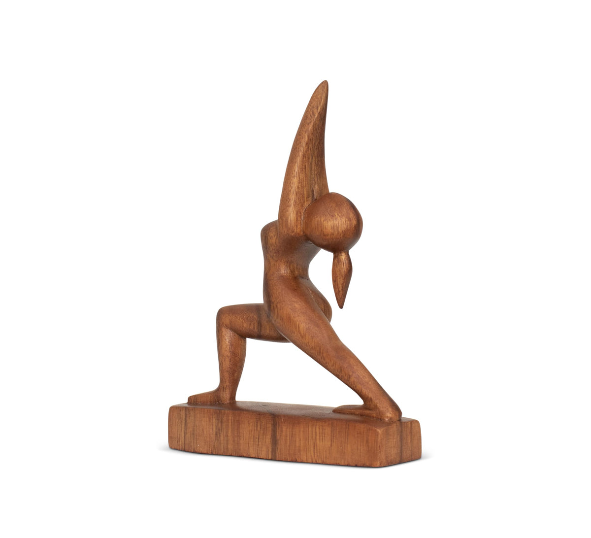 8" Wooden Handmade Abstract Sculpture Art Decorative Home Decor Handcrafted Figurine Accent Decoration Artwork Hand Carved (High Lunge)