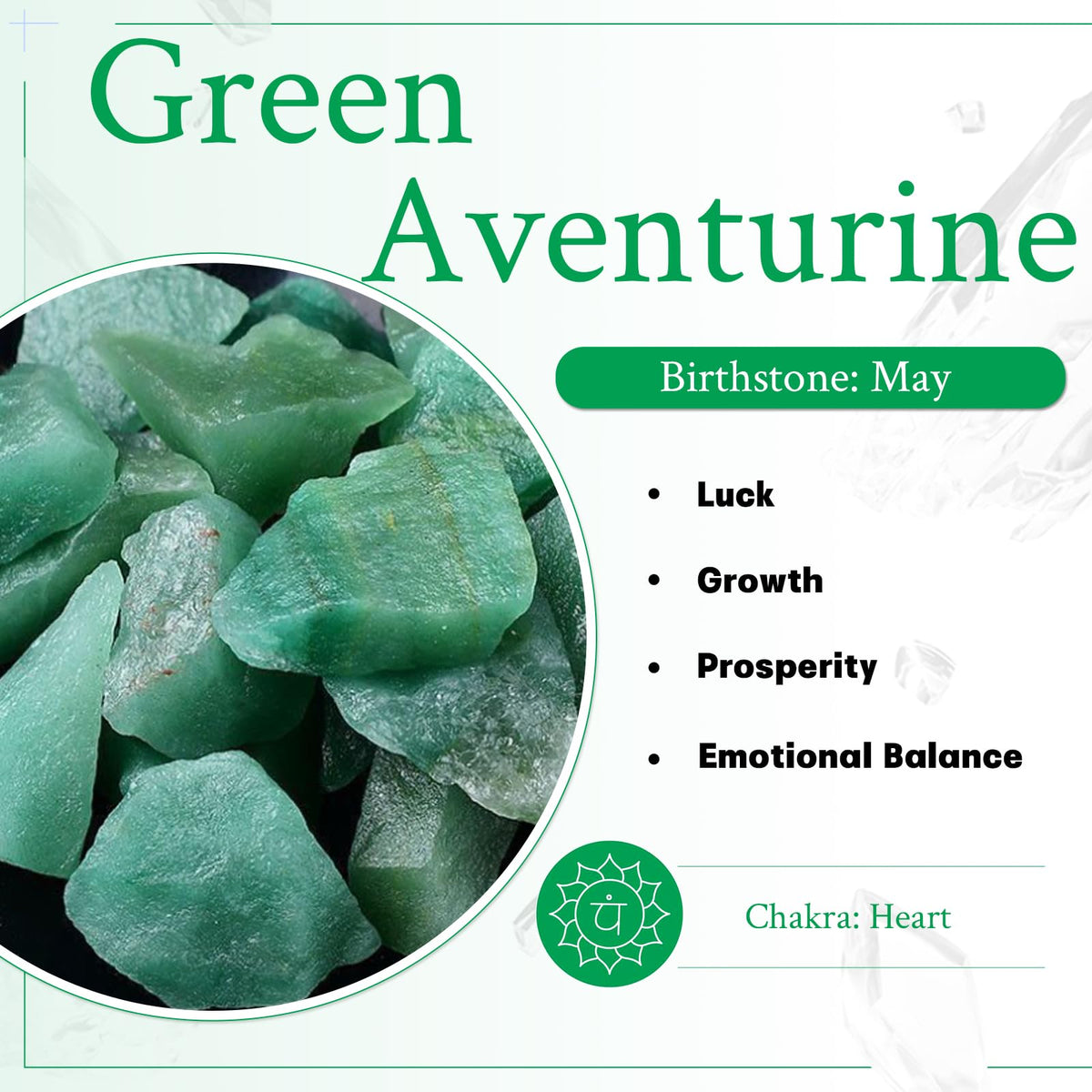 1.5 in Green Aventurine Happy Buddha Statue Crystal Figurine (#1-green)