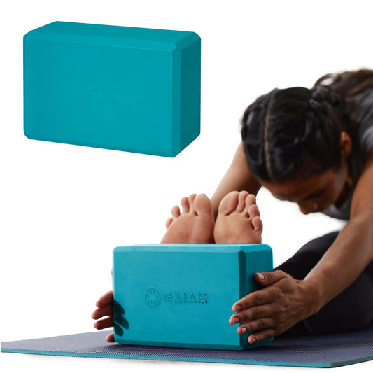 Yoga Block EVA Foam for Balance & Stretch (Vivid Blue / 1 Block)