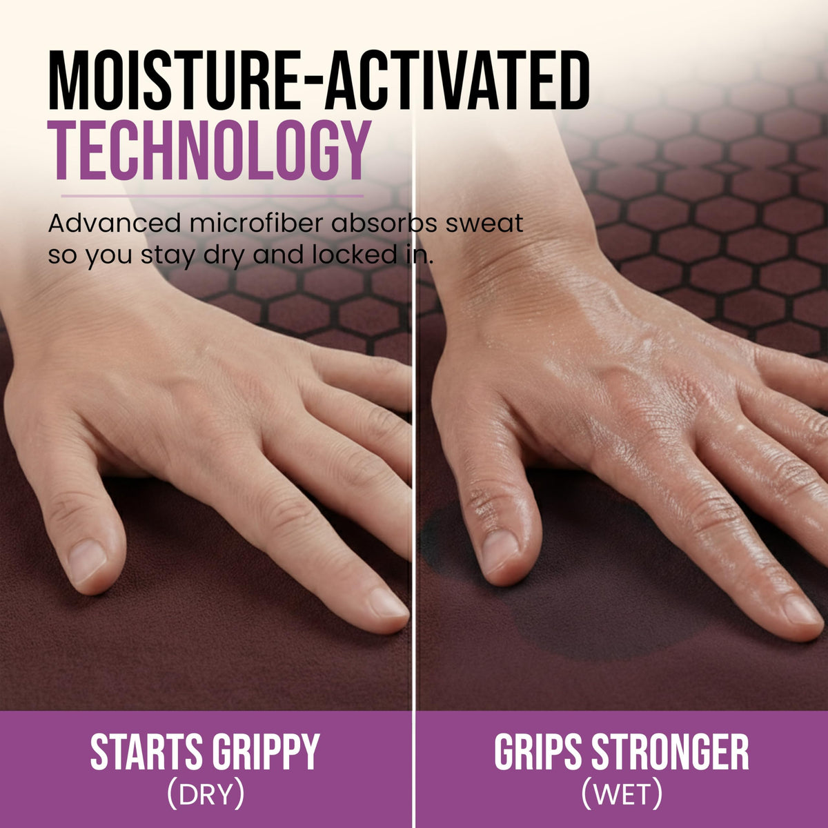 Hot Yoga Mat Towel (Burgundy)