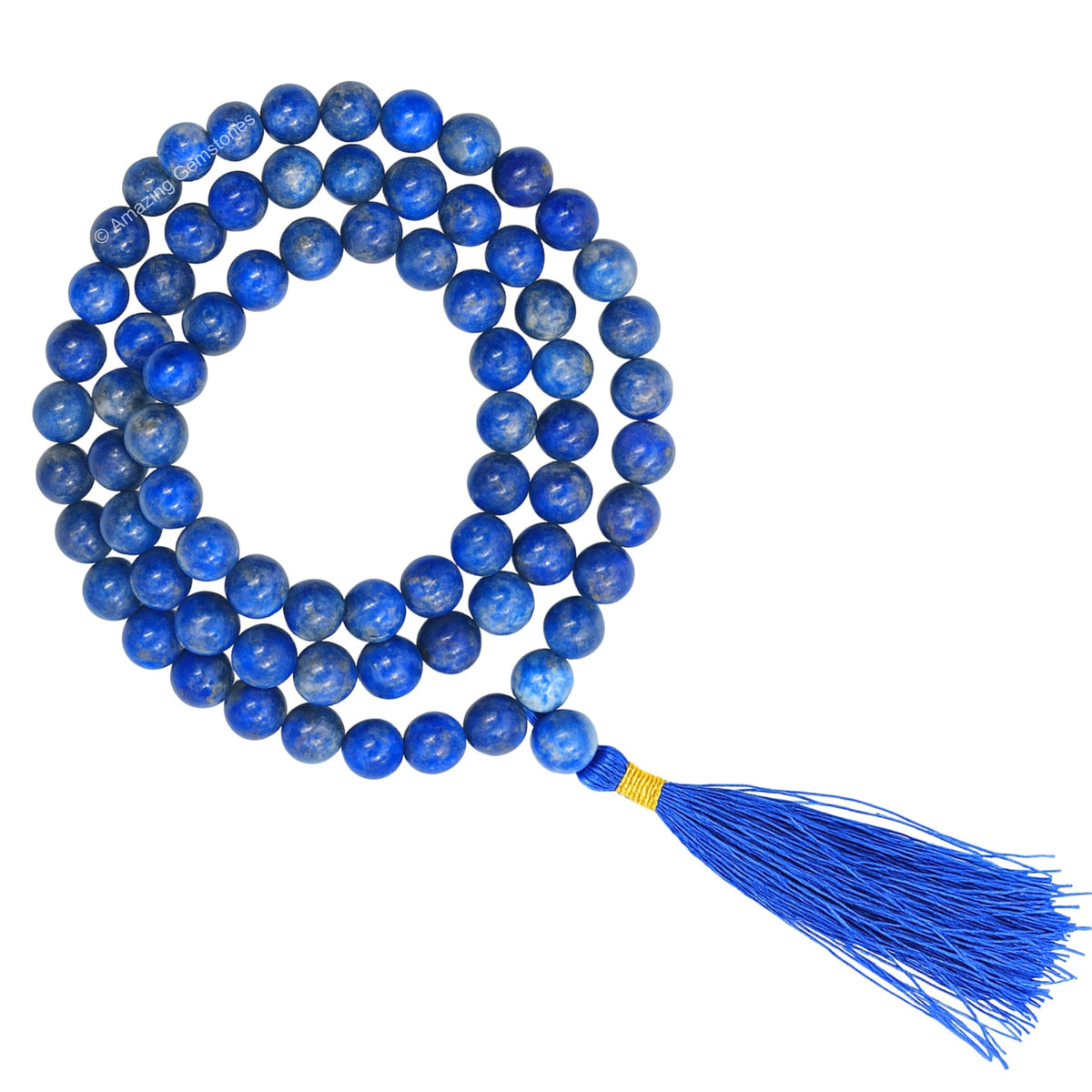 Lapis Lazuli Mala Saadi (Lapis Lazuli / Plain)