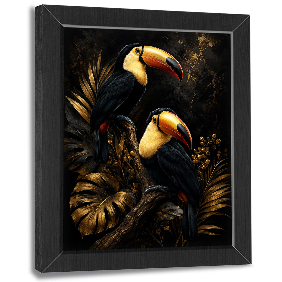 Toucan Decor Wall Art (Wall Art Framed 15 / 24"L x 16"W)