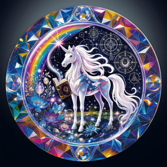 1000 Piece Jigsaw Puzzle for Adults Magical Crystal Unicorn (M-magical Crystal Unicorn)