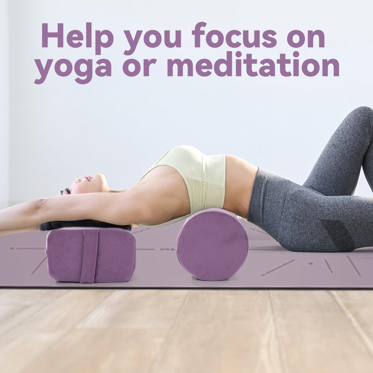 Yoga Bolster Set (Purple)