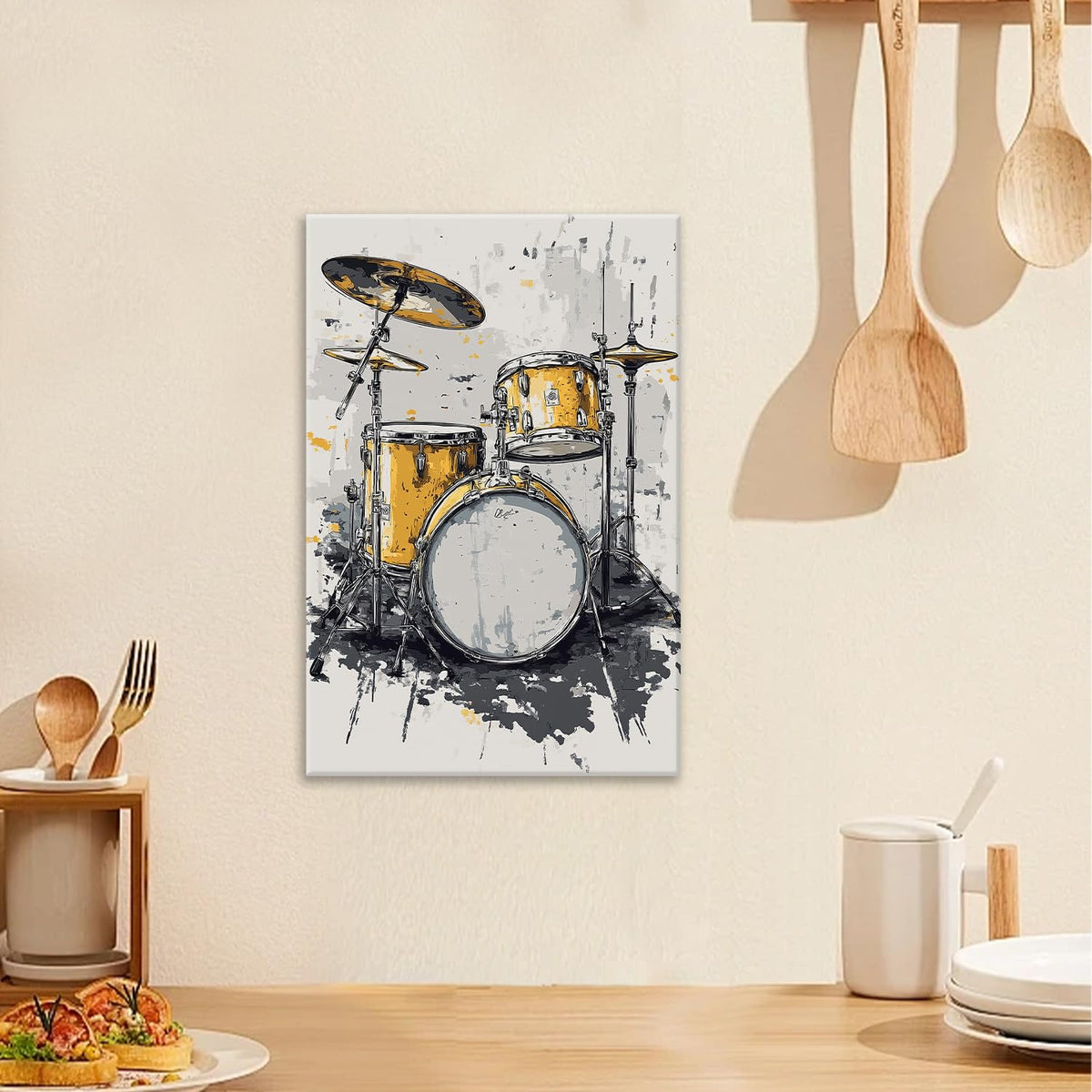 Music Wall Art (24"L x 16"W / Drum)