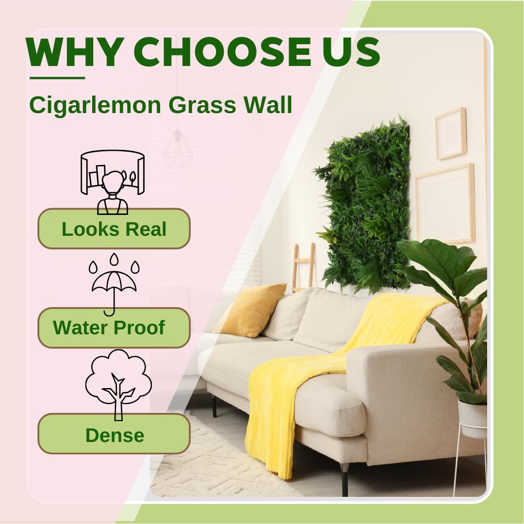 Artificial Grass Panels for Privacy Fence (Canyon Bloom / 1 Pack)