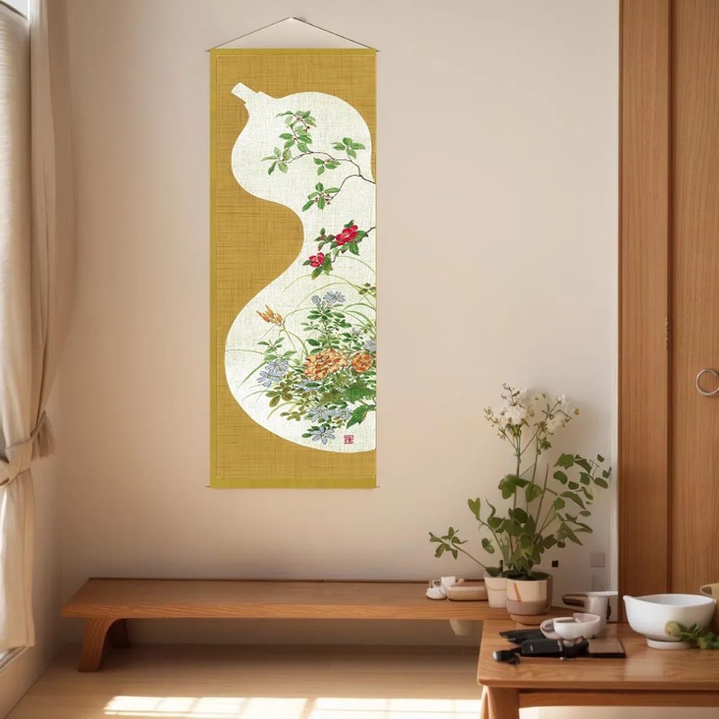 Japanese Tapestry Wall Art (Gourd)