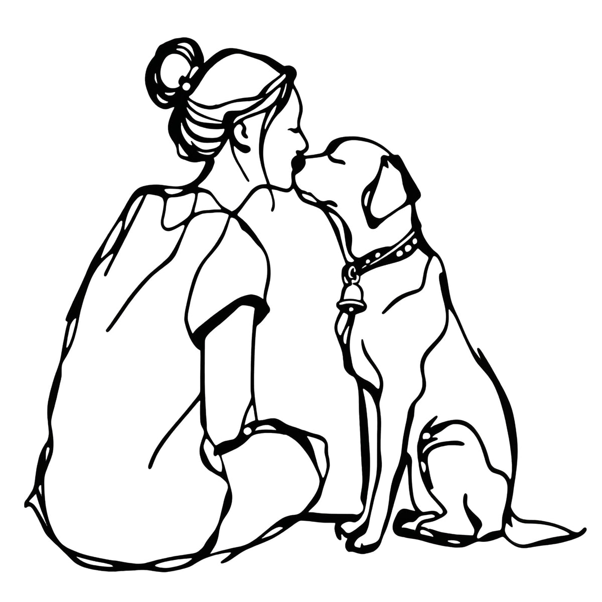 Women And Dogs Metal Wall Decor (Women And Dogs)
