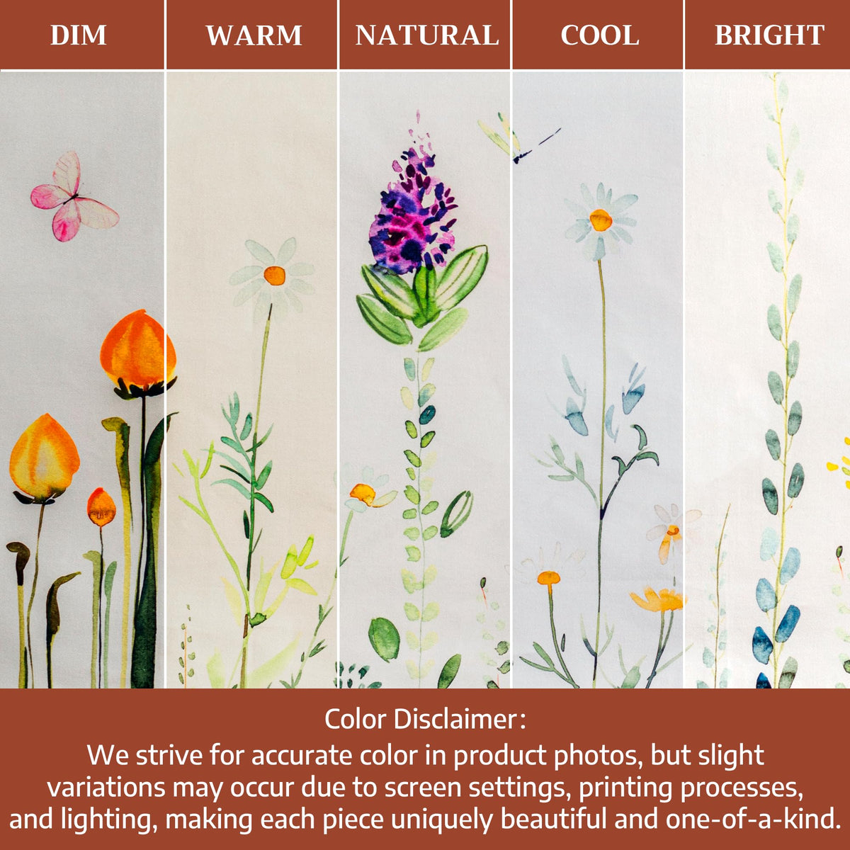 Placemats Set of 4 Reusable 100% Cotton (040 - Botanical Fresh / 13" X 19" (Pack of 4))