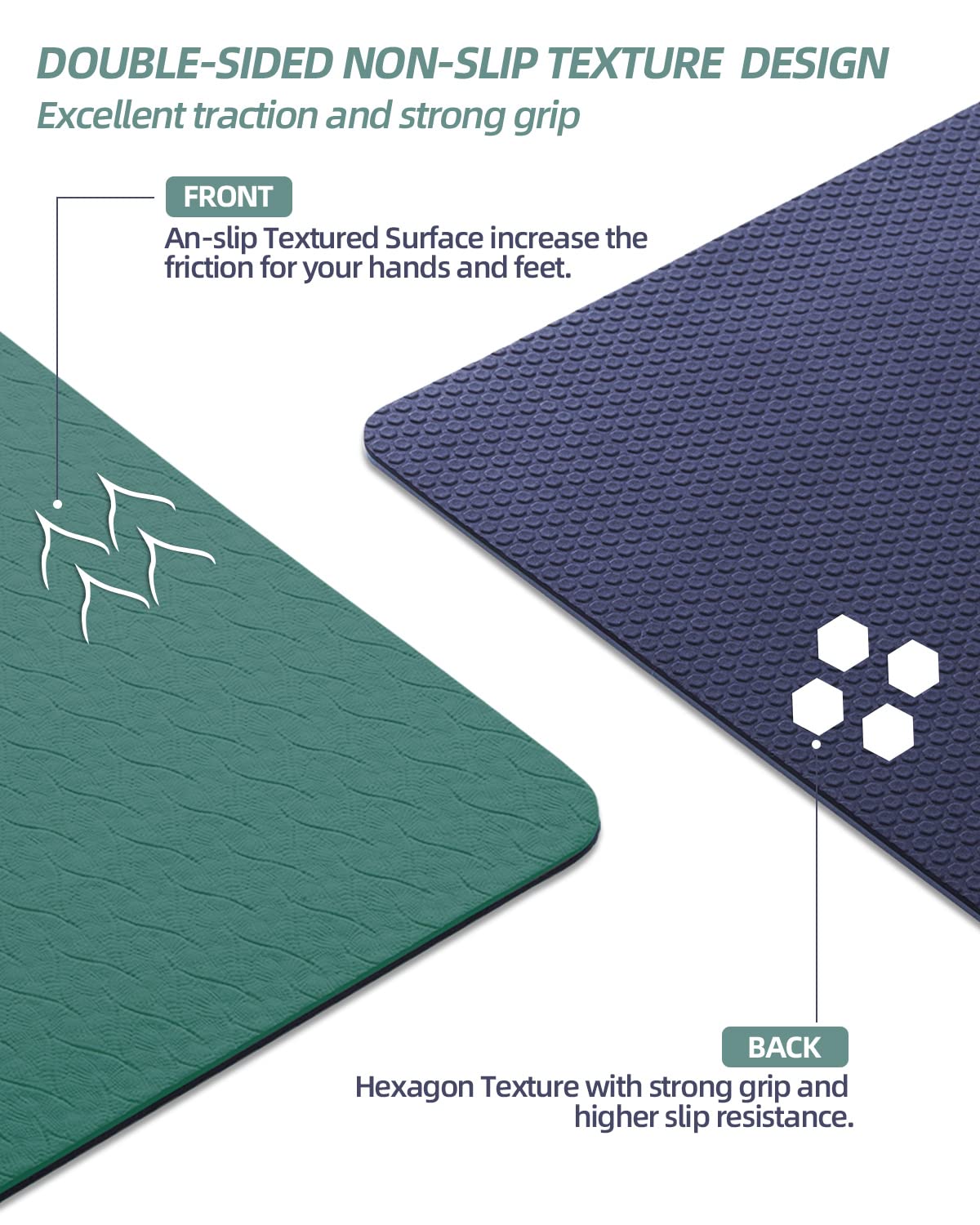 Yoga Mat Non Slip (HE-GREEN)