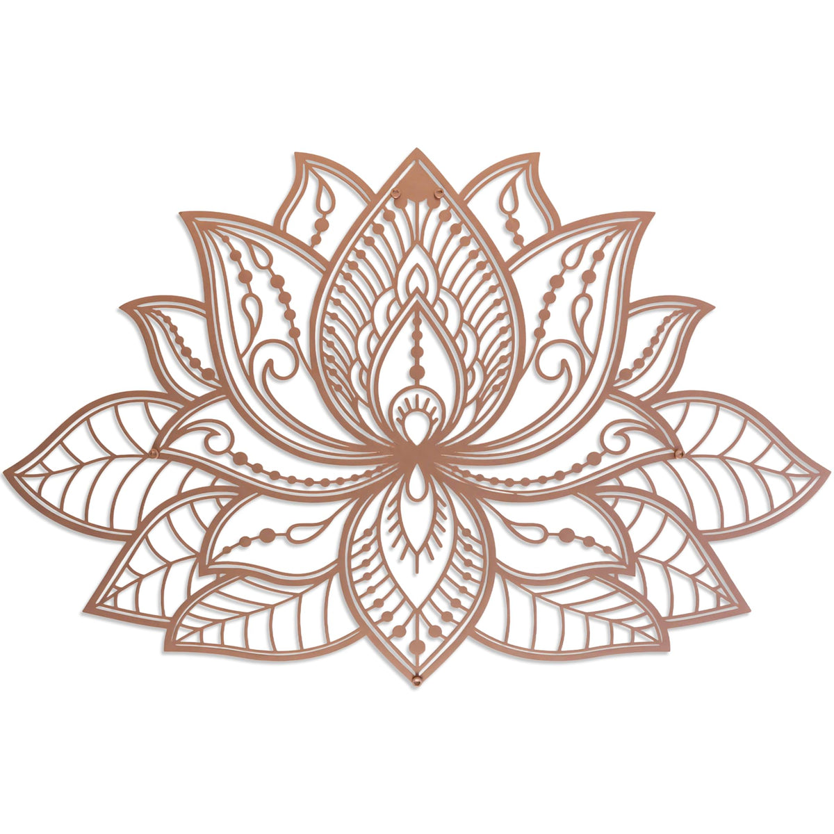 Mandala Metal Wall Decor (26.3" x 17" / Copper)