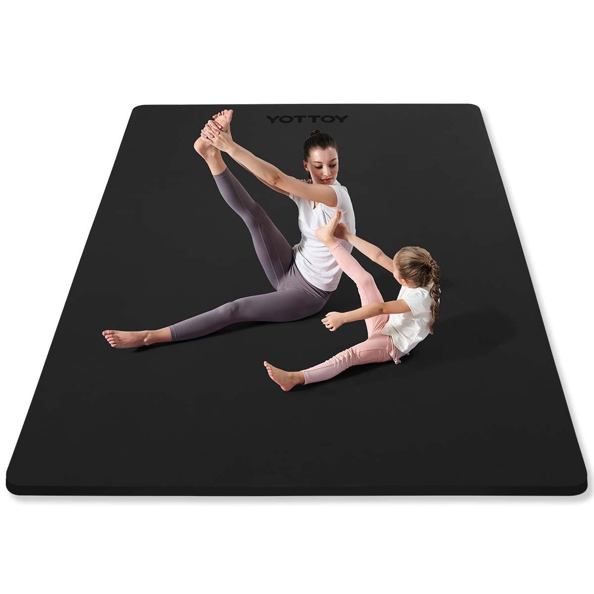 Large Yoga Mat (Black / 75*52*1/2inch)
