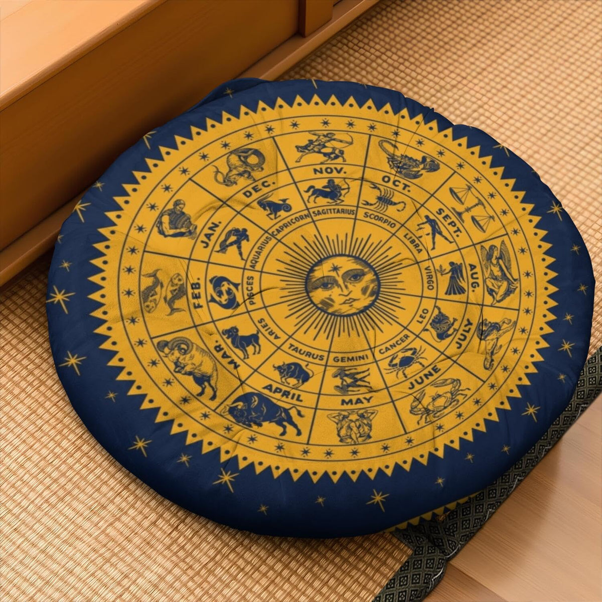 Meditation Cushion (Astrology / Round)