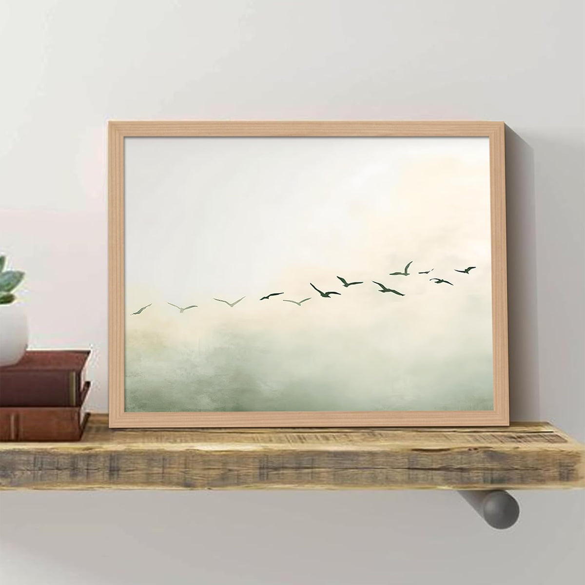 Minimalist Bird Wall Art (Littlebird / 16"L x 24"W)