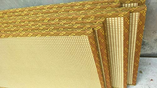 Japanese Traditional Interior Igusa Unit Tatami 1 Inch Thickness (Light Yellow / 80cm x 80cm)