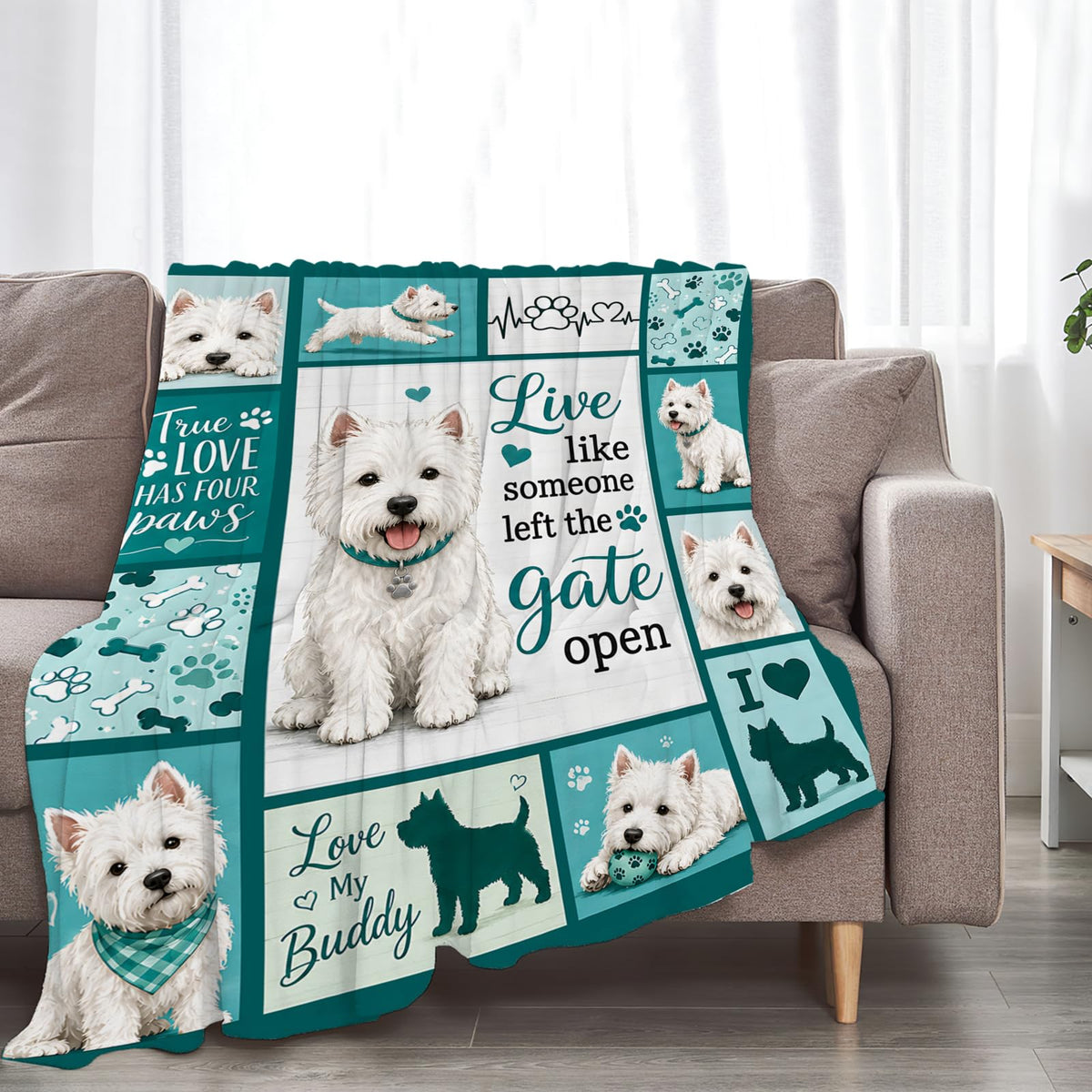 Westie Blanket (60"x80" / Westie)