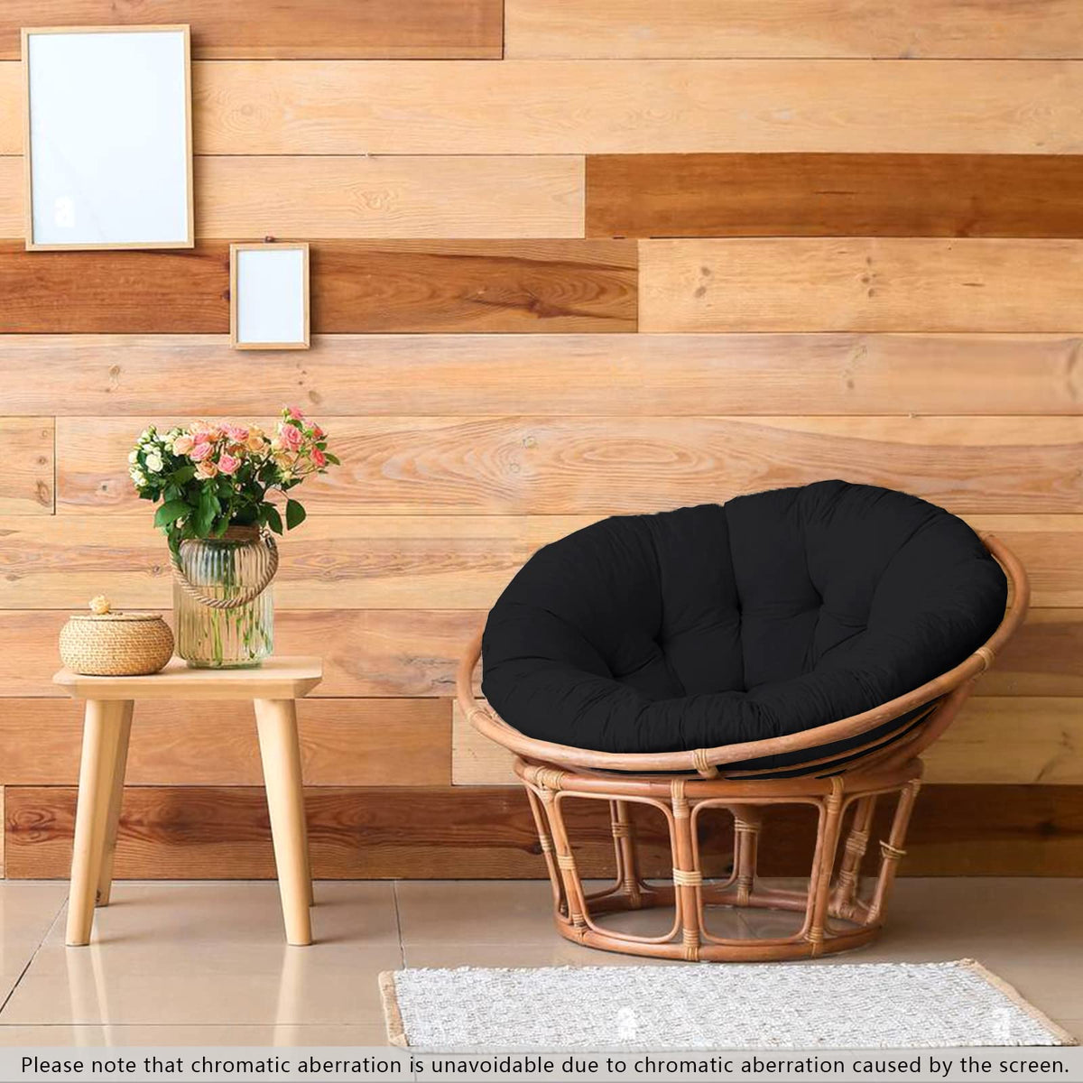 52In Papasan Chair Cushion (Black)