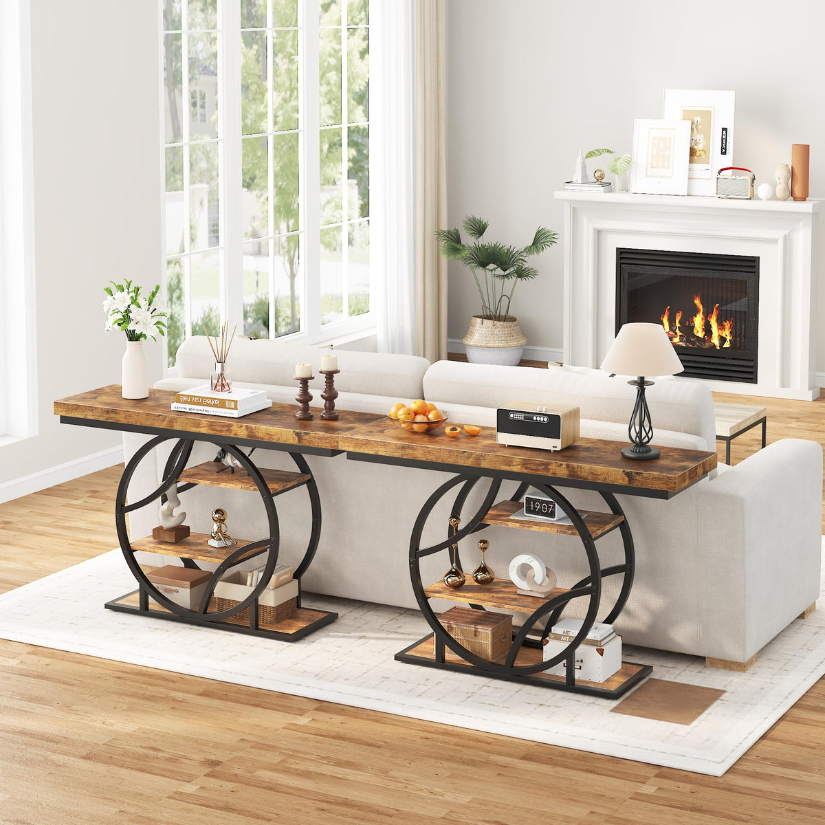 Entryway Table for Foyer (Brown 2 / 47.2"W)