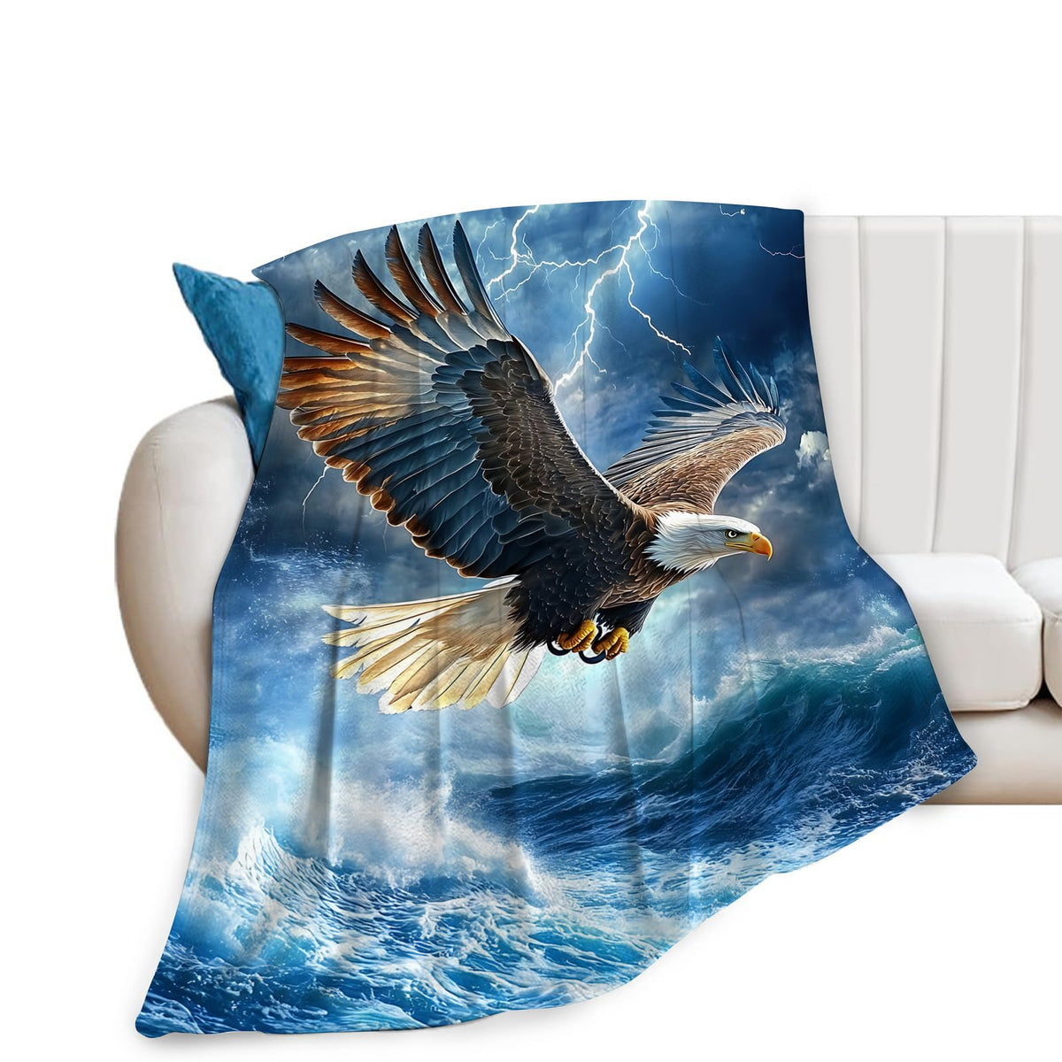 Bald Eagle Throw Blanket (50"x60" / Eagle)
