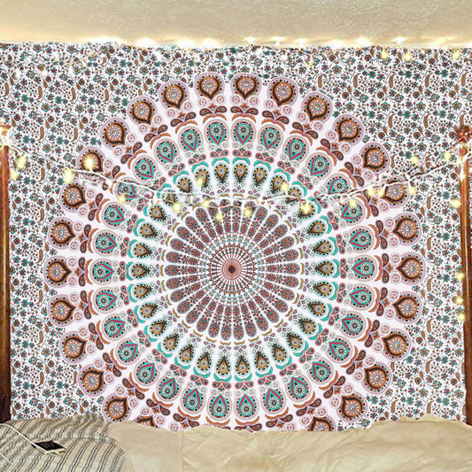 Organic Cotton (Floral Gold / 104"L x 88"W)