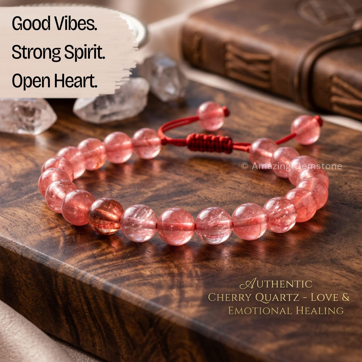 Cherry Quartz Bracelet (Cherry Quartz)