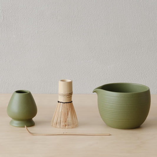 Matcha Whisk Set (Olive Green)