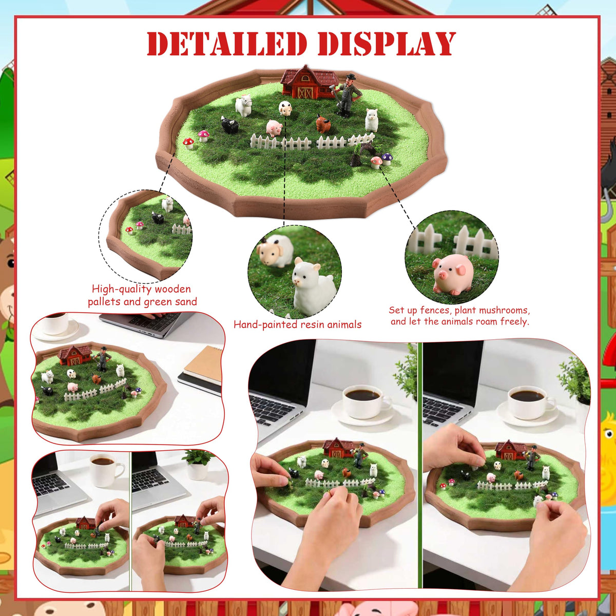 Zen Garden Kit for Desk (Green)