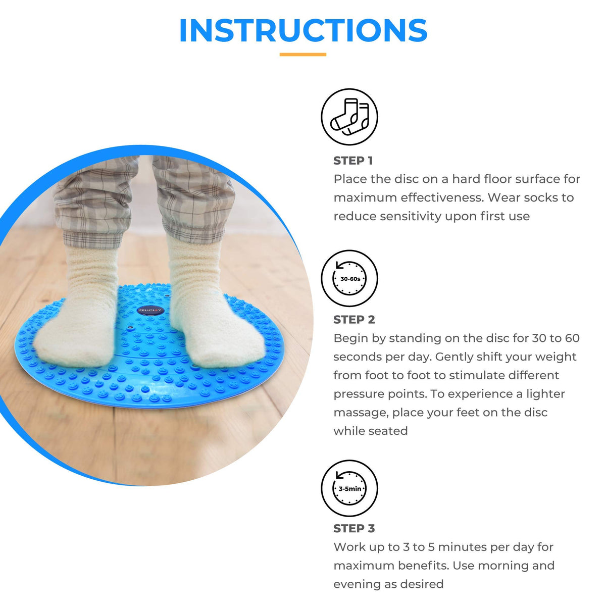 Foot Massager Mat (Blue)