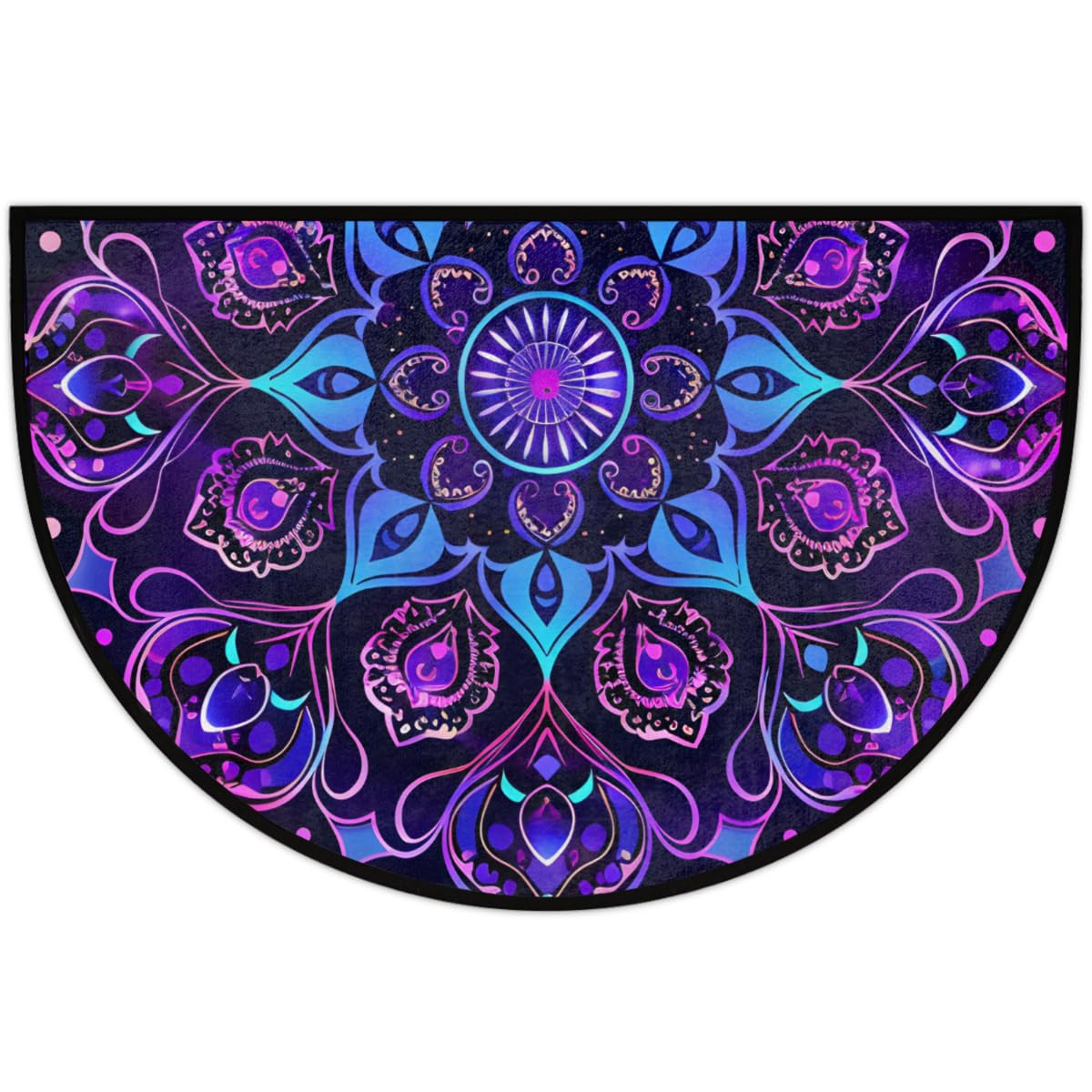 Front Door Mat Indoor Outdoor Entrance (A-52 Mandala Boho India)