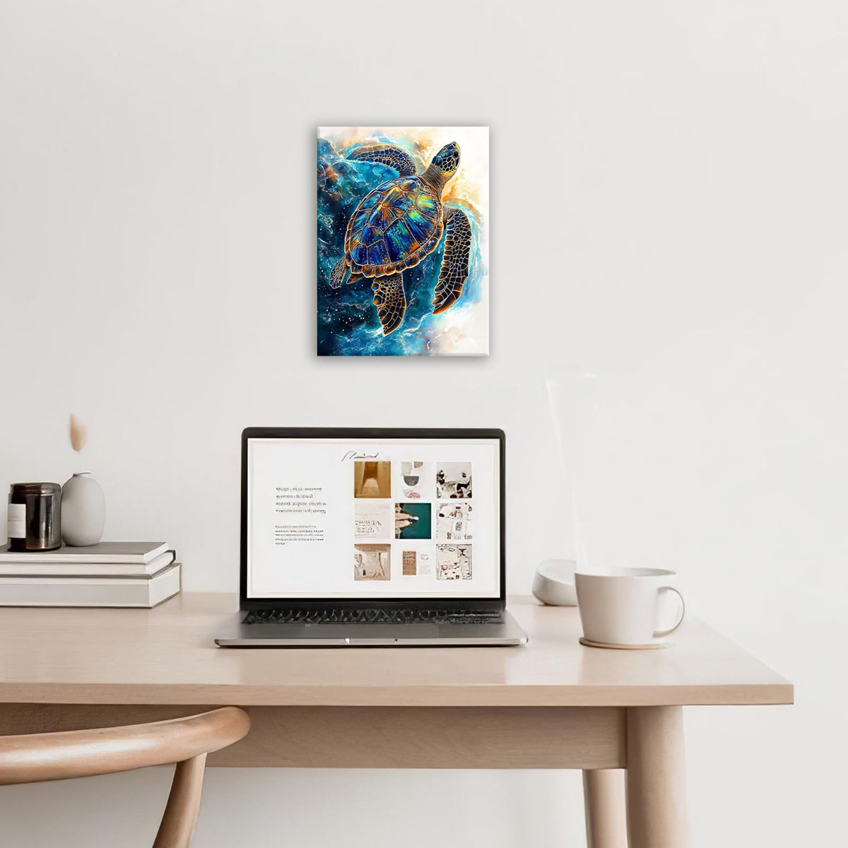Sea Turtle Wall Art (Turtle / 20L" x 24W")