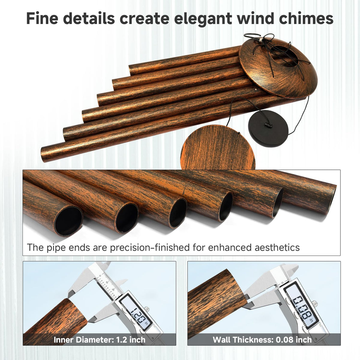 45" Large Wind Chimes for Outside (Vintage / 45")